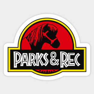 Parks and Rec - Parody Logo With Lil Sebastian Sticker